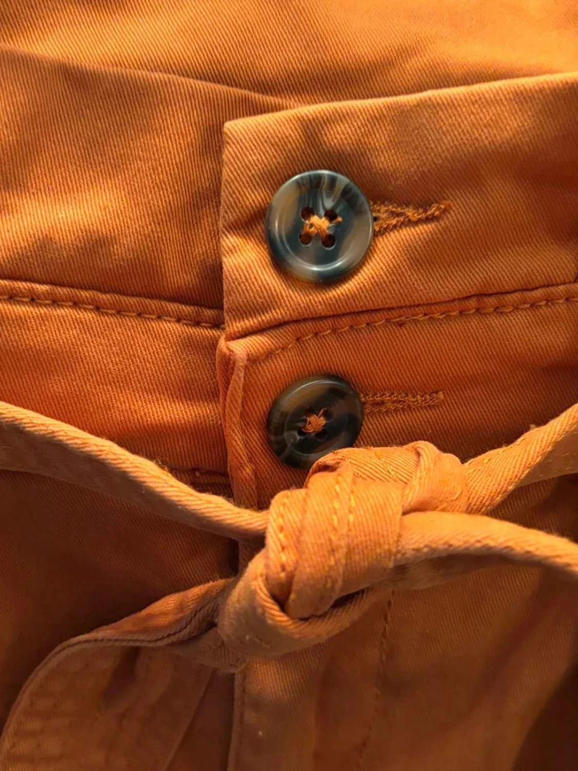 Falda de cintura alta Bonobo talla 36 color terracota con cinturón – photo 4
